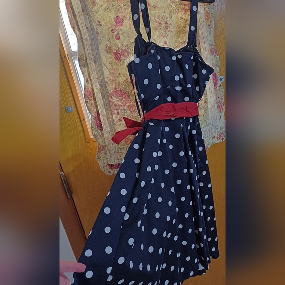 Wedding Prom Dress XL Rockabilly Lolita 50s Strapless or w Straps XL - Picture 13 of 13